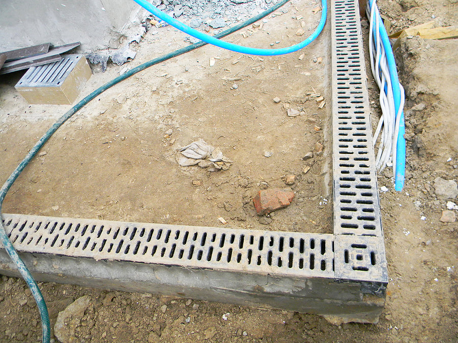 under construction of drainage